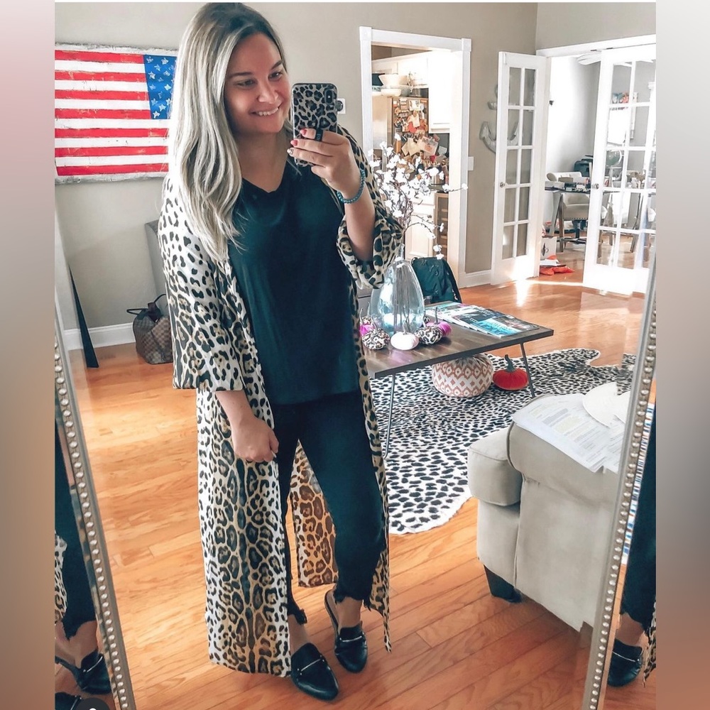 NWT Buddy Love Leopard Stoney Duster